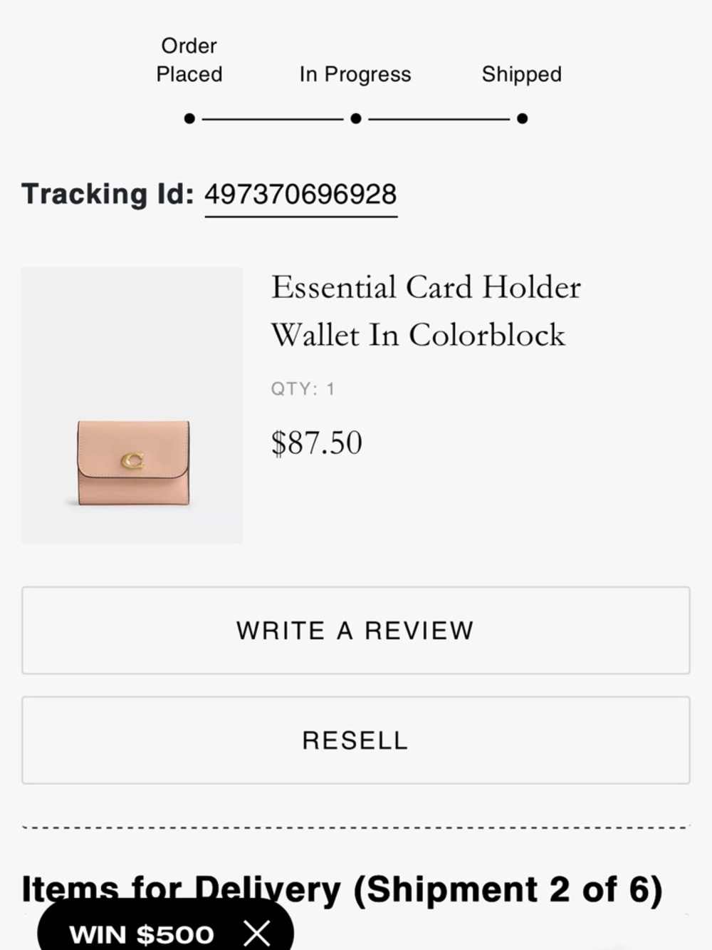 Coach Essential Card Holder Wallet In Colorblock - Picture 4 of 7